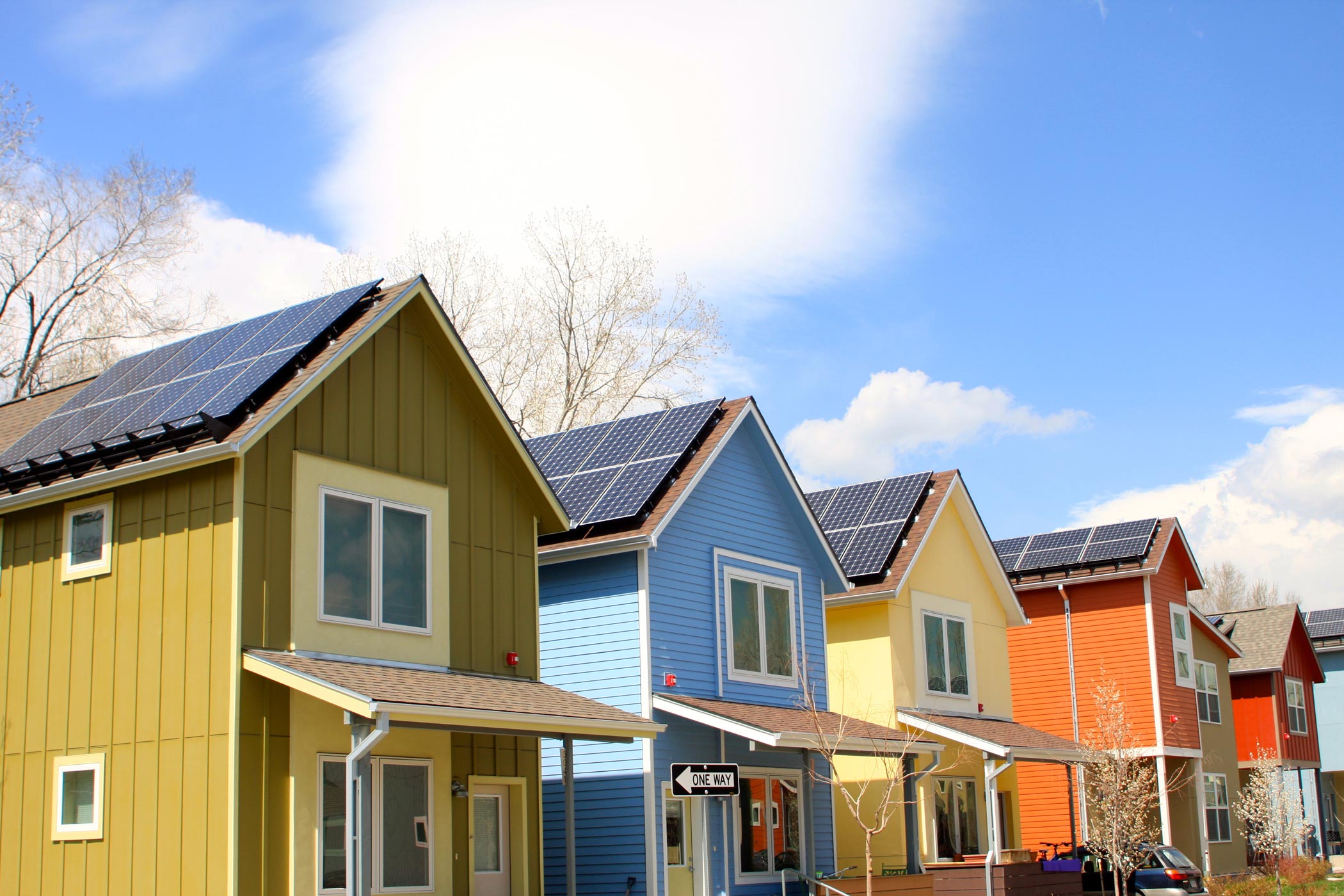 Rooftop solar panels installed in Boulder