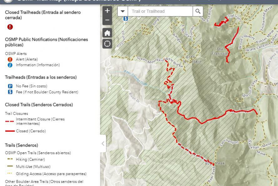 OSMP Trail Map Preview