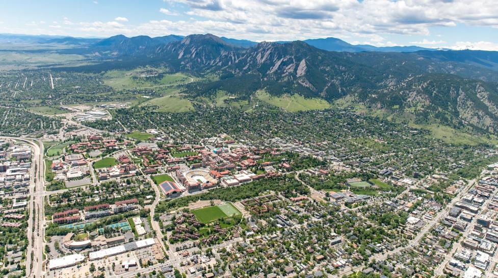 Aerial view of Boulder